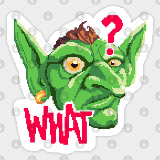 Pixel Goblin Sticker by Eyekoo
